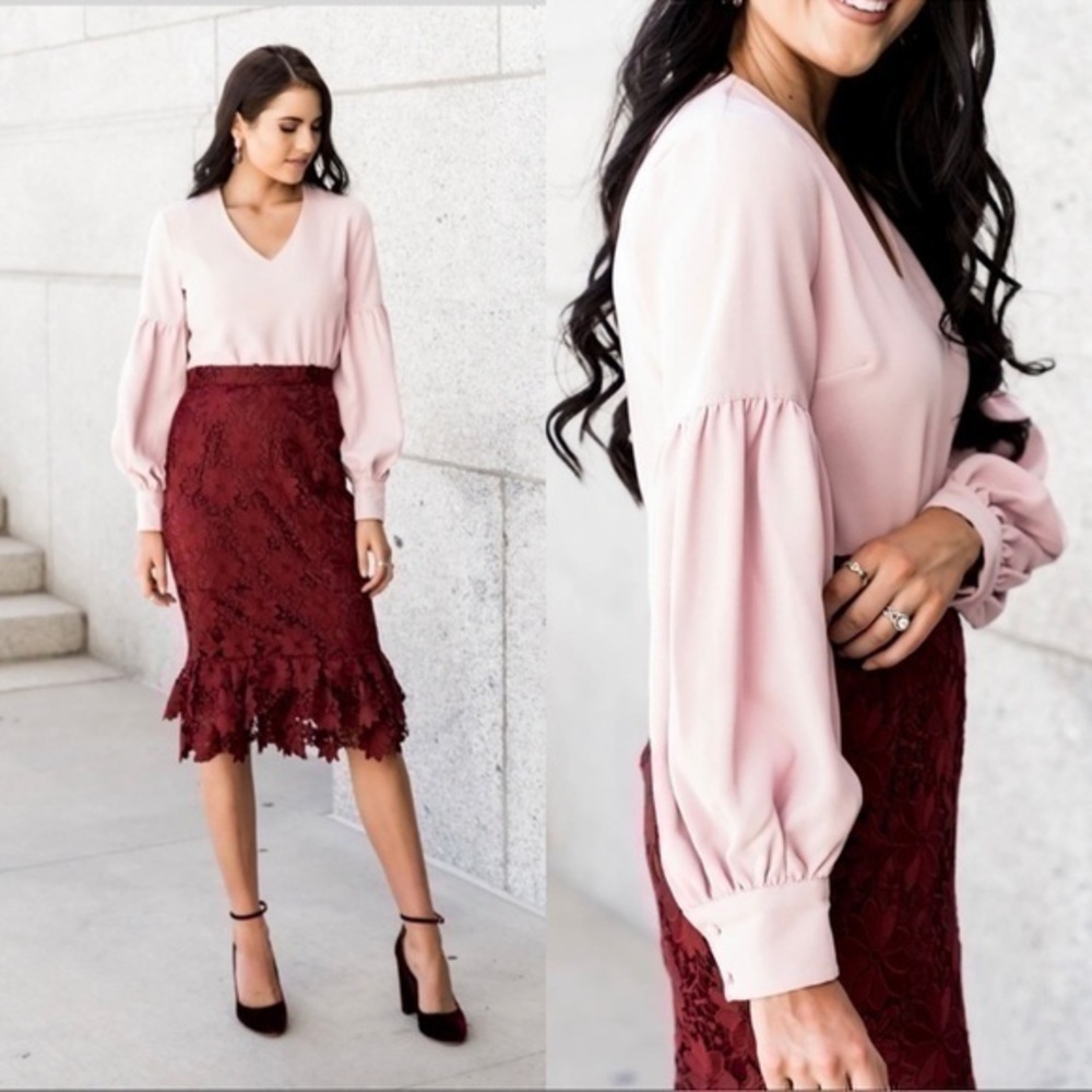 NWT Rachel Parcell Everly blouse
